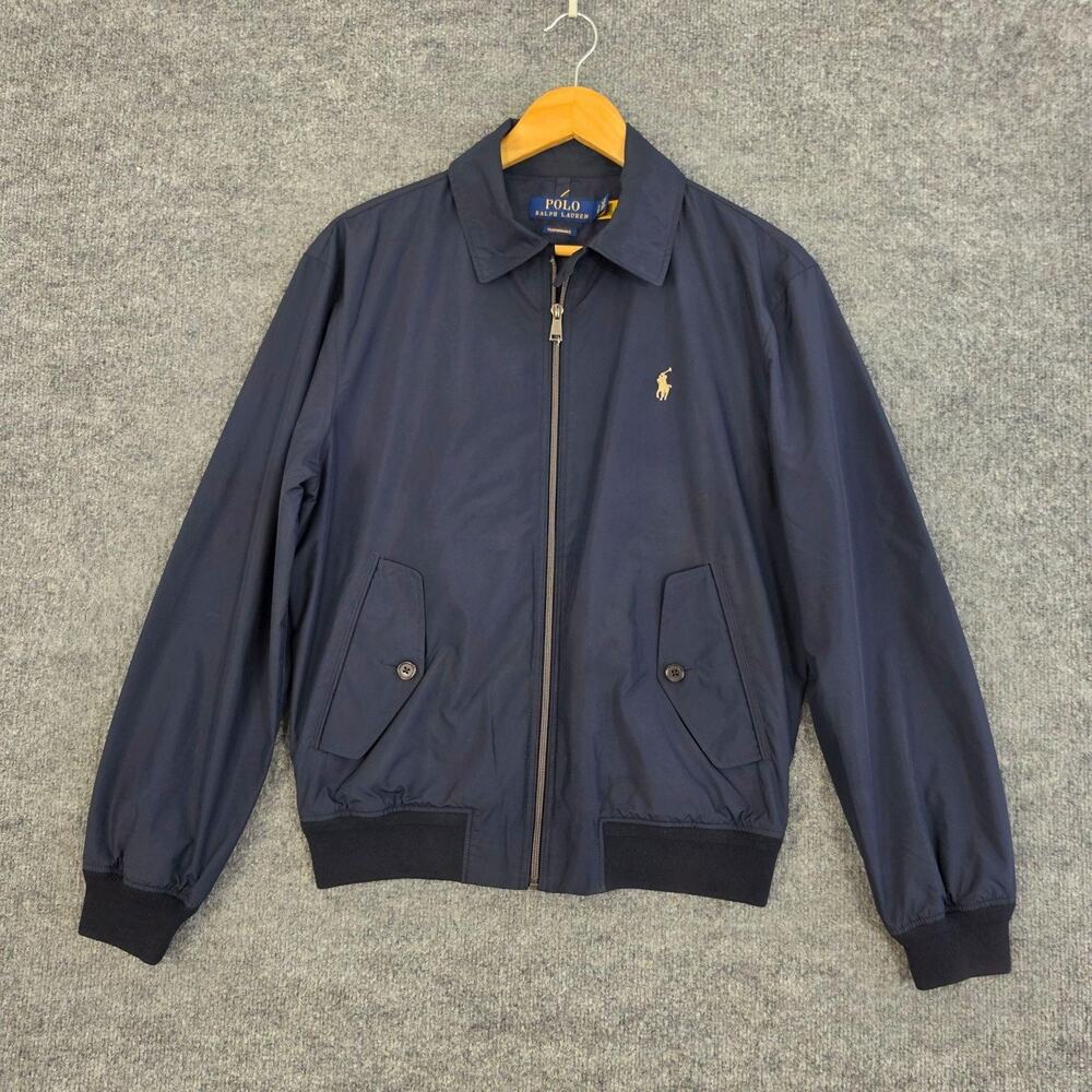 Polo Ralph Lauren Jacket Mens Small The Southland Packable Bomber Navy Preppy